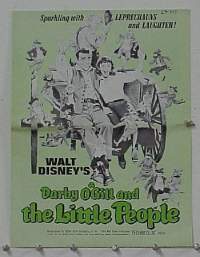 g224 DARBY O'GILL & THE LITTLE PEOPLE vintage movie pressbook '59 Connery