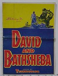 #A209 DAVID & BATHSHEBA pressbook '51 Peck
