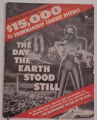 g234 DAY THE EARTH STOOD STILL vintage movie pressbook '51 Rennie