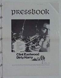 #A245 DIRTY HARRY pressbook '71 Clint Eastwood
