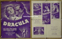 g283 DRACULA vintage movie pressbook R47 Bela Lugosi