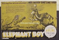g294 ELEPHANT BOY vintage movie pressbook '37 Sabu, Rudyard Kipling
