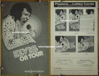 #A266 ELVIS ON TOUR pressbook '72 Presley performing!