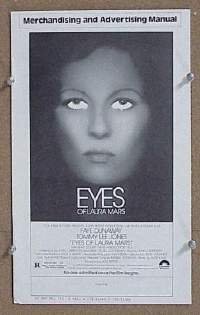 g304 EYES OF LAURA MARS vintage movie pressbook '78 Faye Dunaway
