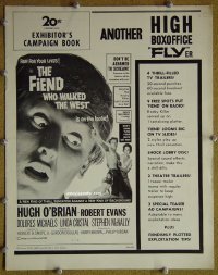 g317 FIEND WHO WALKED THE WEST vintage movie pressbook '58 Hugh O'Brian