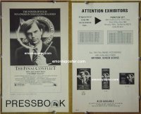 g619 OMEN 3 - THE FINAL CONFLICT vintage movie pressbook '81 Sam Neill