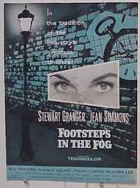 #A287 FOOTSTEPS IN THE FOG pressbook '55