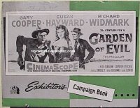 U227 GARDEN OF EVIL movie pressbook '54 Gary Cooper, Hayward