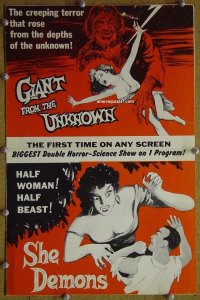 #5541 GIANT FROM THE UNKNOWN/SHE DEMONS pb 58