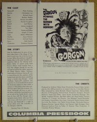 #A335 GORGON pressbook '64 Hammer, Peter Cushing