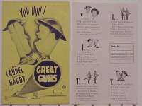 GREAT GUNS pressbook