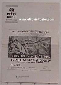 #A342 GREEN MANSIONS pressbook '59 Audrey Hepburn