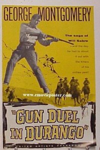 U259 GUN DUEL IN DURANGO movie pressbook '57 G. Montgomery