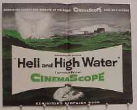 #A367 HELL & HIGH WATER pressbook '54 Sam Fuller