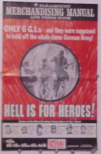 U275 HELL IS FOR HEROES movie pressbook '62 Steve McQueen, Darin