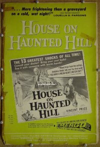 #5586 HOUSE ON HAUNTED HILL pb #1 '59 horror