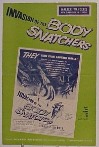 g435 INVASION OF THE BODY SNATCHERS vintage movie pressbook '56 Don Siegel