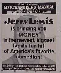 #A426 IT'S ONLY MONEY pressbook '62 Jerry Lewis