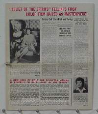 #A440 JULIET OF THE SPIRITS pressbook '65 Fellini
