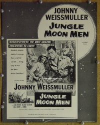 g467 JUNGLE MOON MEN vintage movie pressbook '55 Weissmuller as Jungle Jim!