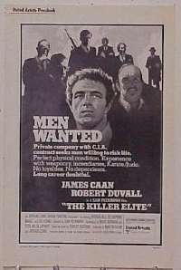 U343 KILLER ELITE movie pressbook '75 James Caan, Peckinpah