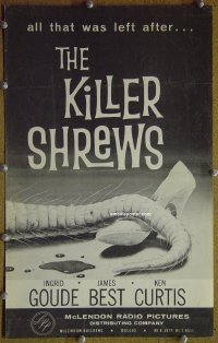#5590 KILLER SHREWS/GIANT GILA MONSTER pb '59
