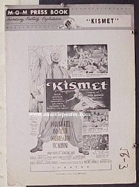 KISMET ('56) pressbook