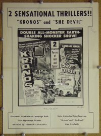 #2566 KRONOS/SHE DEVIL pb '57 double-bill! 
