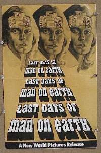 g492 LAST DAYS OF MAN ON EARTH English vintage movie pressbook '74 wild!