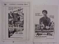 g534 MAN IN THE ATTIC vintage movie pressbook '53 Jack Palance, horror