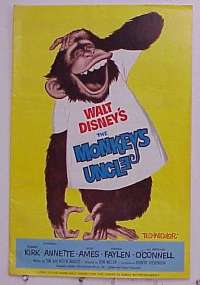 #A571 MONKEY'S UNCLE pressbook '65 Walt Disney