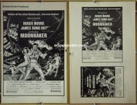#1417 MOONRAKER pressbook '79 Moore as Bond 