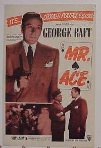 U481 MR ACE movie pressbook R40s George Raft film noir!