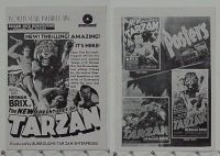 g607 NEW ADVENTURES OF TARZAN vintage movie pressbook R40s Herman Brix