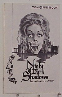 U505 NIGHT OF DARK SHADOWS movie pressbook '71 wild freaky image!