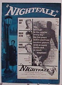 U507 NIGHTFALL  movie pressbook '57 Aldo Ray, Keith