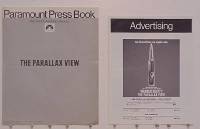 U539 PARALLAX VIEW movie pressbook '74 Warren Beatty, Hume Cronyn
