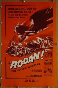 g651 RODAN vintage movie pressbook '56 Ishiro Honda, Toho, sci-fi