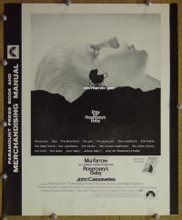 d538 ROSEMARY'S BABY movie pressbook '68 Polanski, Mia Farrow