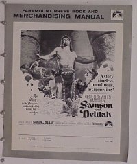 g655 SAMSON & DELILAH vintage movie pressbook R59 Hedy Lamarr, Victor Mature