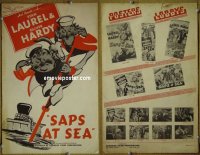 #2576 SAPS AT SEA pb R46 Laurel & Hardy