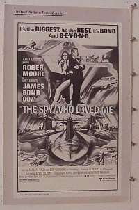 U675 SPY WHO LOVED ME movie pressbook '77 Moore as Bond