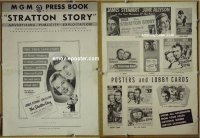 U689 STRATTON STORY movie pressbook '49 Stewart, baseball!