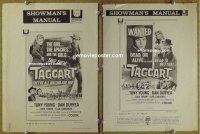 U712 TAGGART movie pressbook '64 Tony Young, Dan Duryea