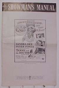 U717 TAMMY & THE DOCTOR movie pressbook '63 Sandra Dee, Peter Fonda
