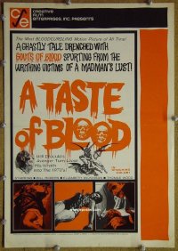 U719 TASTE OF BLOOD movie pressbook '67 Herschell Lewis