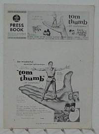 TOM THUMB ('58) pressbook