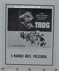 d566 TROG movie pressbook '70 Joan Crawford, Michael Gough