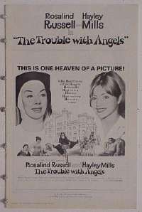 U790 TROUBLE WITH ANGELS movie pressbook '66 Hayley Mills