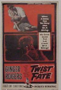 d569 TWIST OF FATE movie pressbook '54 Ginger Rogers